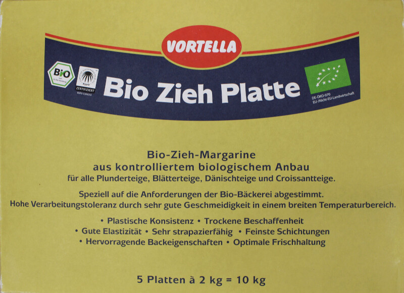 Zieh-Margarine Platten bio 10kg