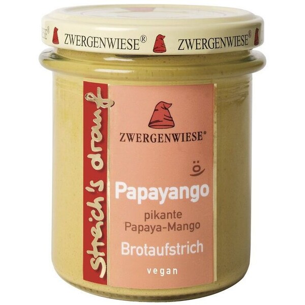 Streichs drauf- Papayango (spi cy Papaya-mango) organic Zwerg enwiese 6x160g