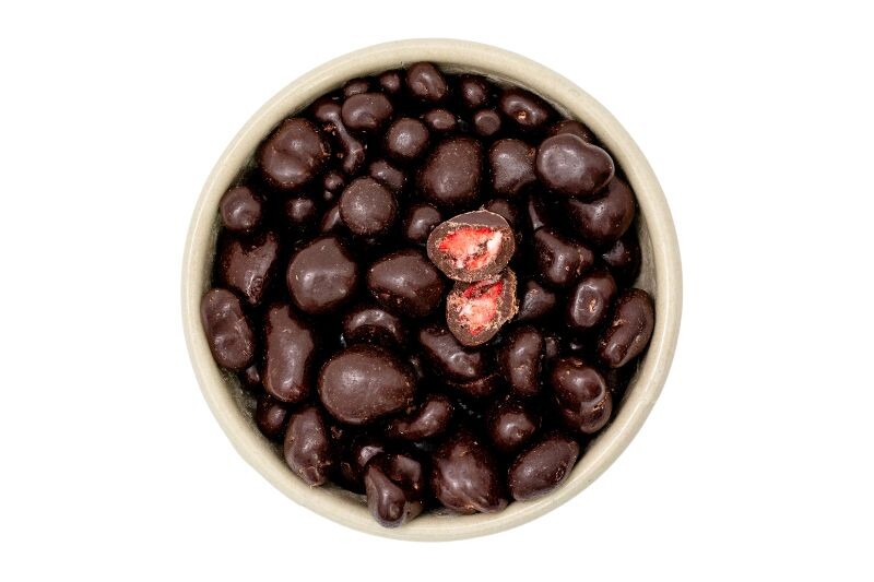 Erdbeeren in Zartbitterschokolade bio Fairtrade