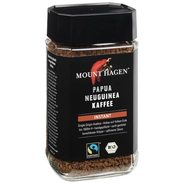 coffee instant Fairtrade Naturland Mount Hagen organic 6x100g
