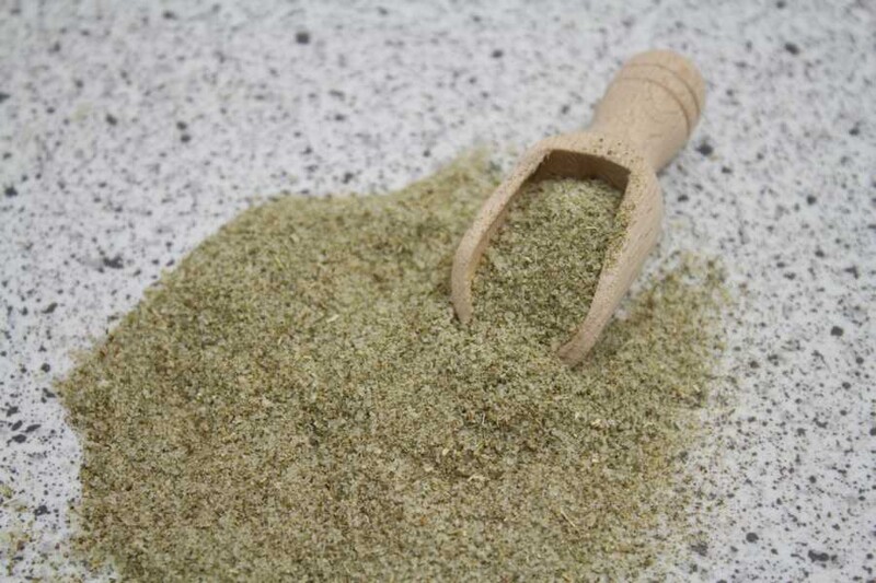 rock salt with organic herbs  organic