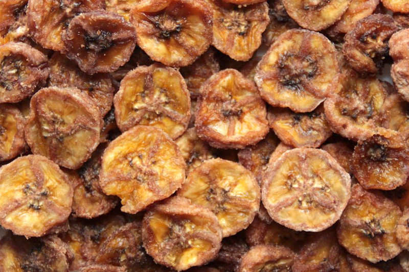 banana coins/ slices dried organic