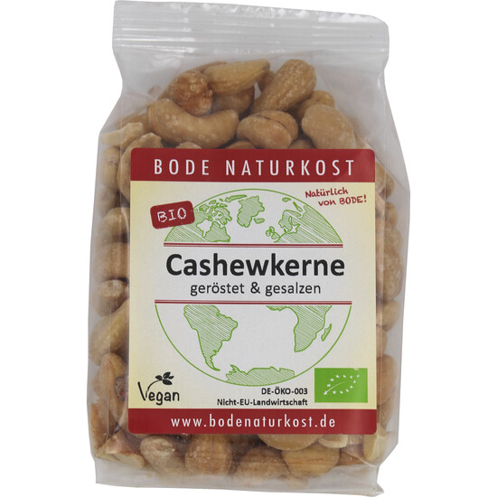 Cashewkerne geröstet gesalzen bio 6x150g