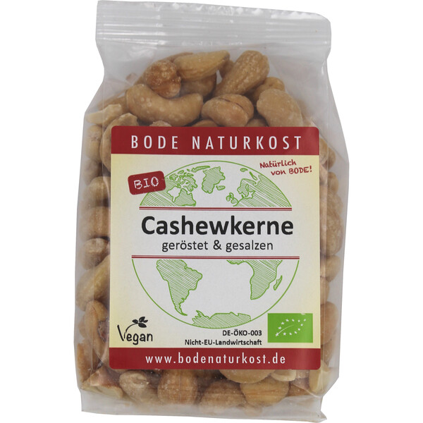 Cashewkerne geröstet gesalzen bio 6x150g