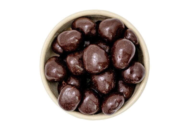 Raspberries in dark chocolate organic vegan 5kg