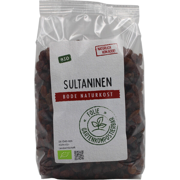 Sultaninen bio, gartenkompostierbarer Beutel 6x500g