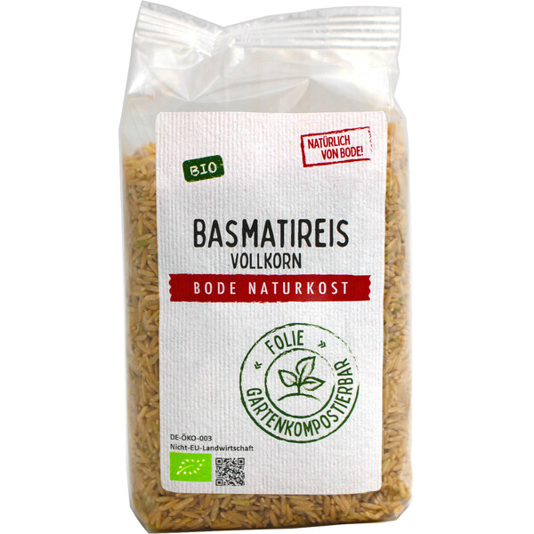 rice Basmati whole grain organ ic 6x500g