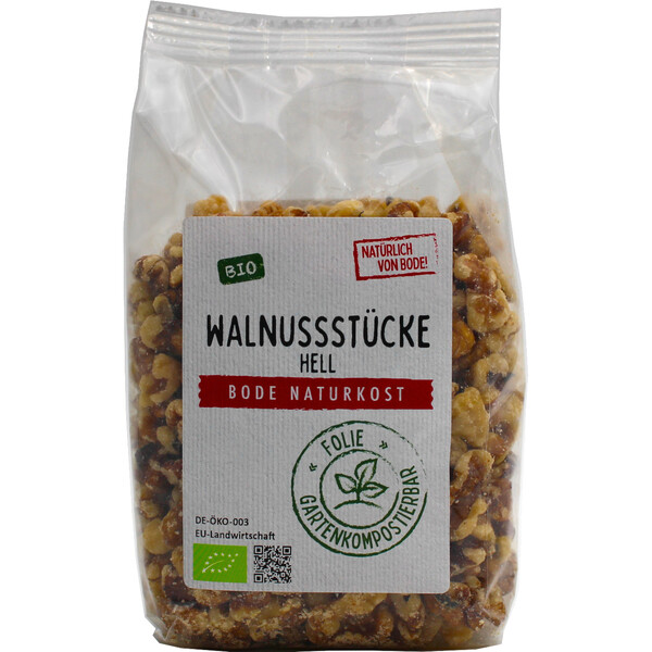 walnut pieces light organic 250g