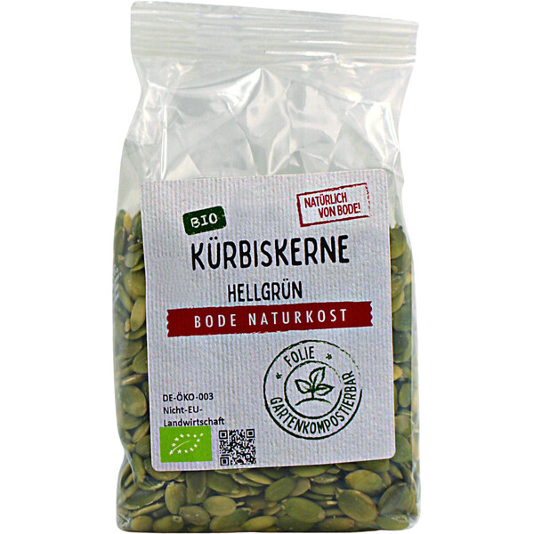 pumpkin seeds light green organic China gardencompostable bag 6x500g