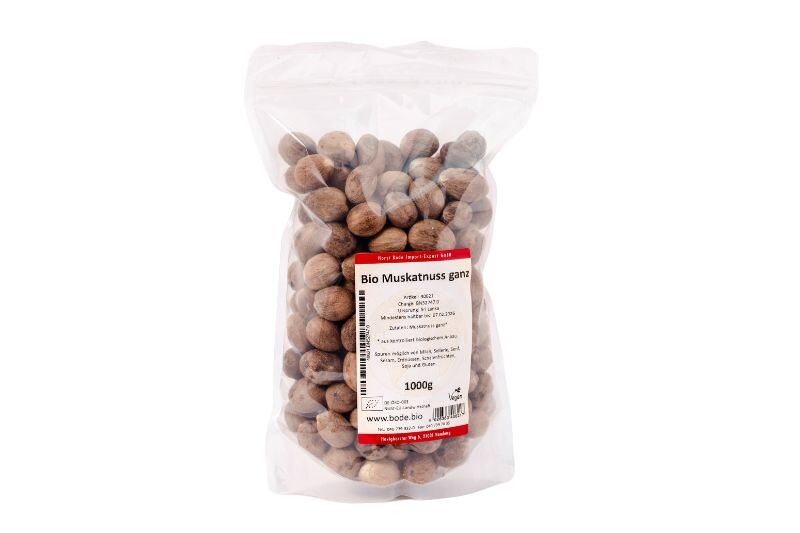 Muskatnuss ganz bio 1kg