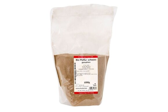 Pfeffer schwarz gemahlen bio 1kg