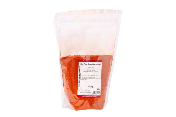Paprikapulver scharf bio 1kg