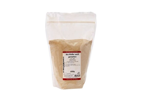 Pfeffer weiß gemahlen bio 1kg
