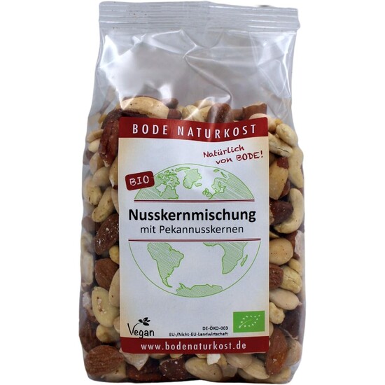Nusskernmischung bio 6x500g mit Pekannusskernen