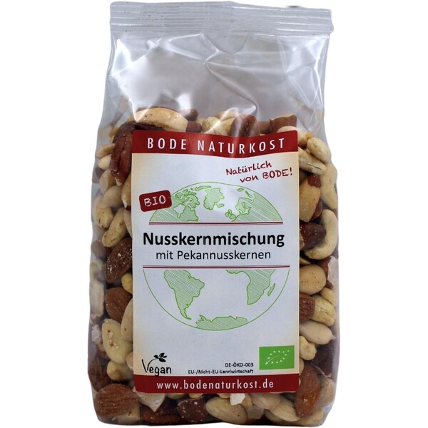 Nusskernmischung bio 6x500g mit Pekannusskernen
