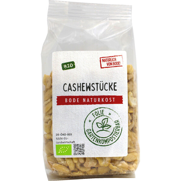 Cashew-Stücke bio, gartenkompostierbarer Beutel 6x200g