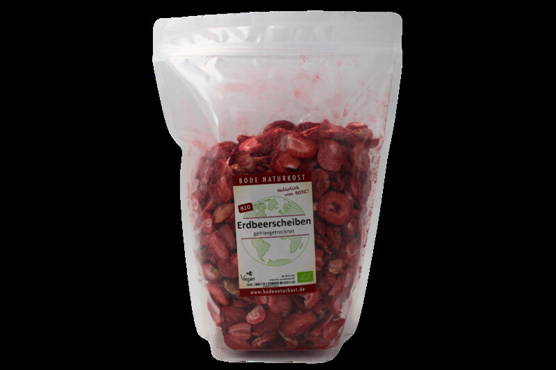 Erdbeerscheiben gefriergetrocknet bio 300g