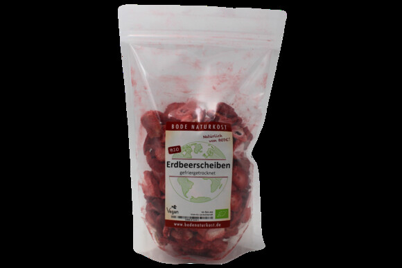 strawberry slices freeze-dried organic 100g
